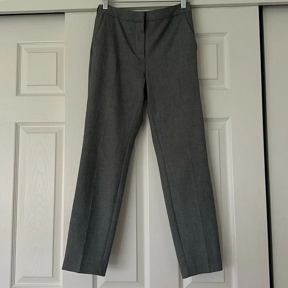 Zara straight leg gray trousers
